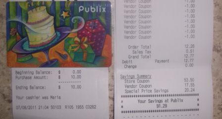 Publix haul shopping trip coupons