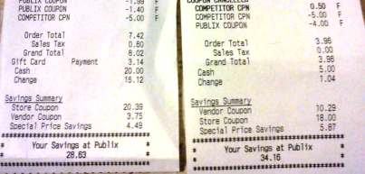 Publix haul shopping trip coupons Publix haul shopping trip coupons